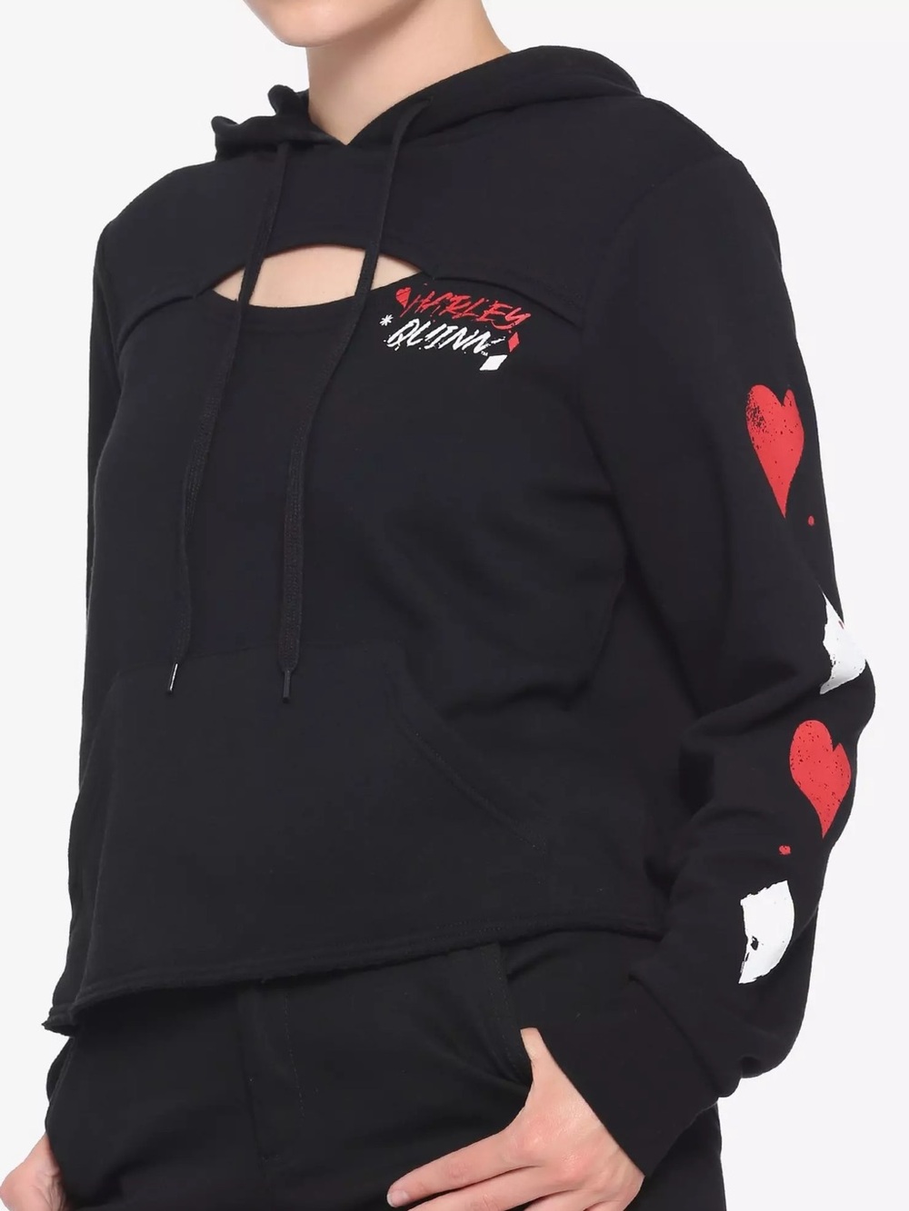 Harley Quinn The Suicide Squad Cutout Hoodie